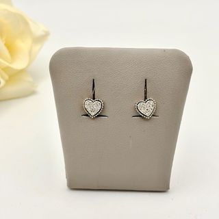 Pendientes Corazón Oro 14kt y Diamantes