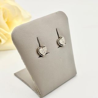 Pendientes Corazón Oro 14kt y Diamantes