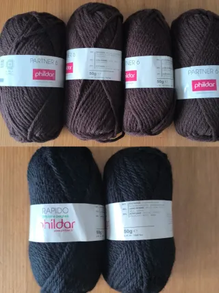 Ovillos Phildar Partner 6 y Phildar Rapido