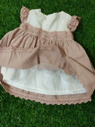 Vestido y braguita niña 6-9 meses