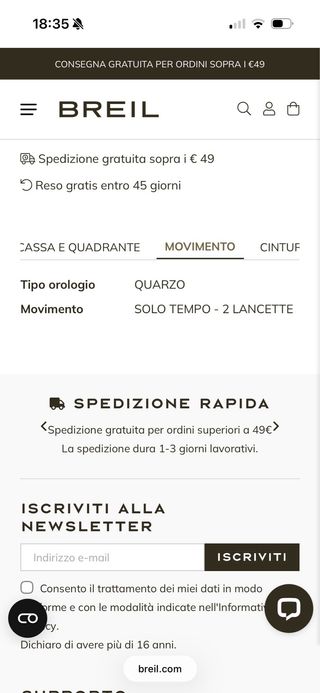 Orologio Breil Tribe donna con cristalli