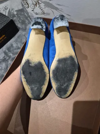 Zapatos de fallera azules talla 39-40