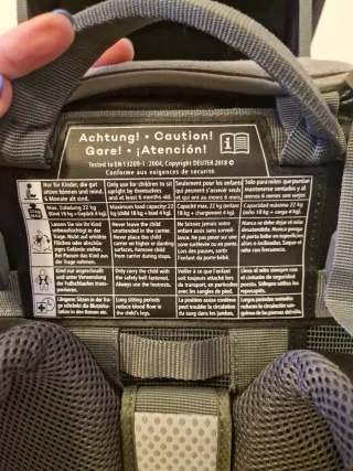 Mochila Portabebés senderismo Deuter Montaña