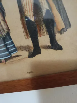 Stampe Antiche 1818 con Cornice