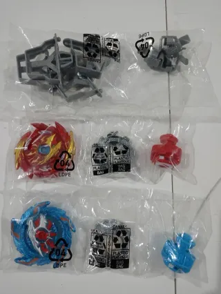 PISTA BEYBLADE BURST NARANJA Y AZUL