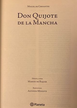 Don Quijote De La Mancha