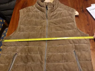 Chaleco Massimo Dutti Piel Marrón