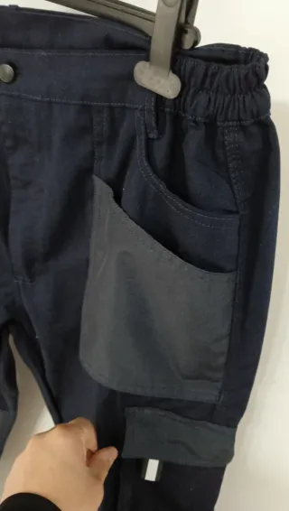 Pantaloni da lavoro neri e grigi