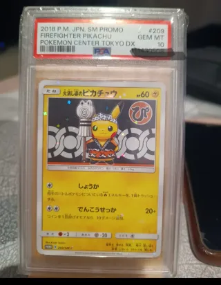 Pikachu Bombero PSA 10 GEM MT 2018