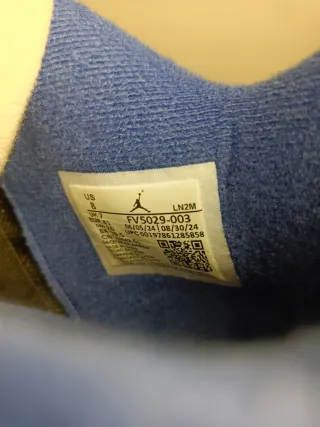 Jordan 4 Retro Air Auténticas (Letras Doradas) t41