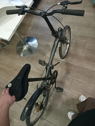 Bicicleta Plegable Negra