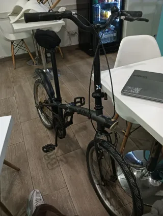 Bicicleta Plegable Negra