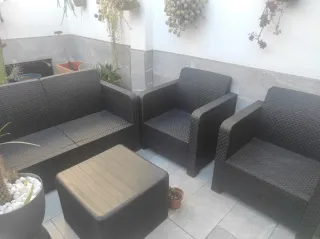 Conjunto Sofá y Mesa Leroy Merlin