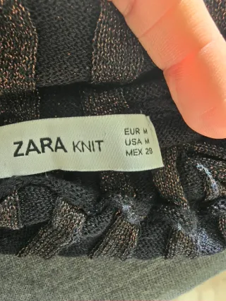 Jersey Zara cuello alto rayas