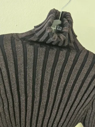 Jersey Zara cuello alto rayas