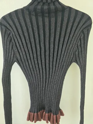 Jersey Zara cuello alto rayas