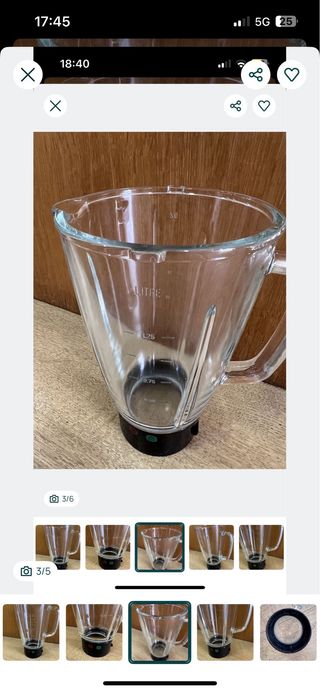 Copo Vidro Liquidificador Moulinex/Tefal Novo