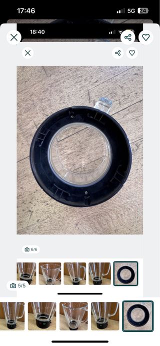 Copo Vidro Liquidificador Moulinex/Tefal Novo