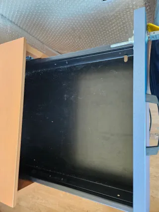 Cajonera haya y azul