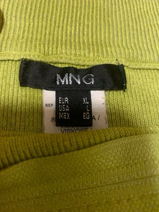 MNG jersey cuello barco con cremallera