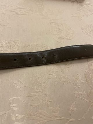 Cintura Cartier Vintage Pelle Fibbia color argento