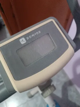 Bicicleta Estática Azul y Beige