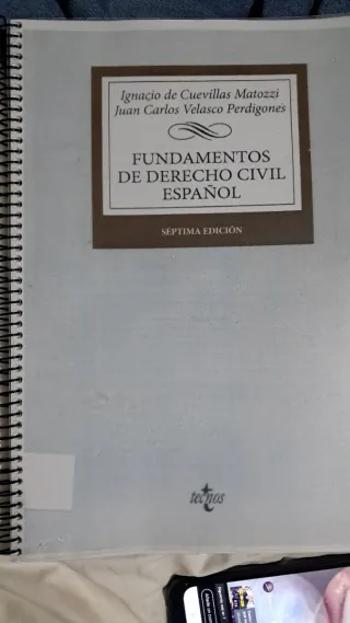 Libro Fundamentos de Derecho Civil Español