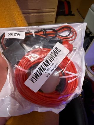 5m Luz ambiental LED roja para coche