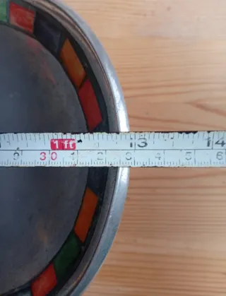 Bandeja ovalada decorativa multicolor