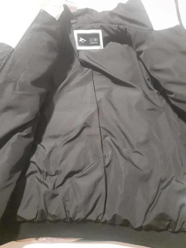 Chaquetón niño blanco y negro