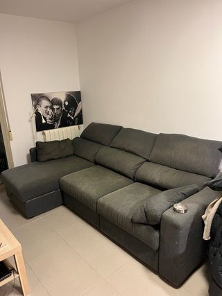 Sofá 3 plazas ampliables con chaise long