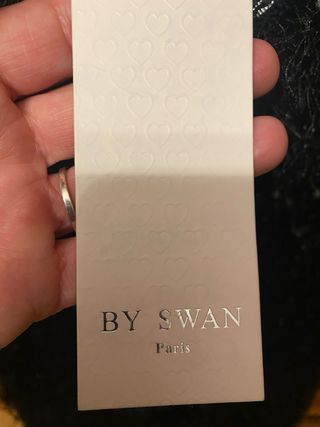 Vestido BY SWAN negro con flecos