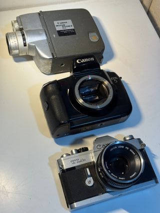 Lotto di 3 Fotocamere Canon: EOS 5, TLb, Zoom Motorizzato 8
