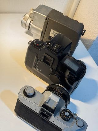 Lotto di 3 Fotocamere Canon: EOS 5, TLb, Zoom Motorizzato 8