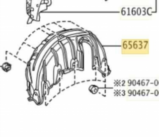 6563747021 PASO RUEDA TOYOTA PRIUS (NHW30)