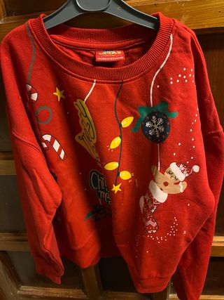 Jersey Navideño Rojo Talla 9-10