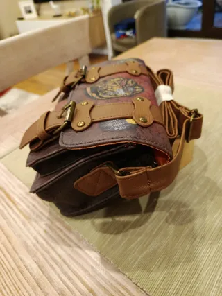 Bolso Polipiel Hogwarts Marrón Multicolor