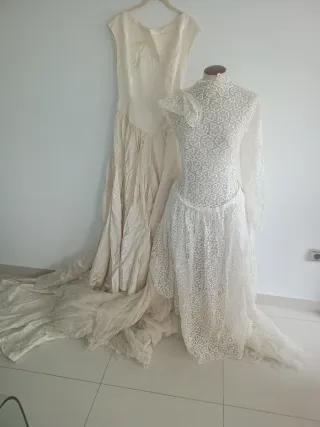 Vestido de Novia Vintage - Mediados Siglo XX