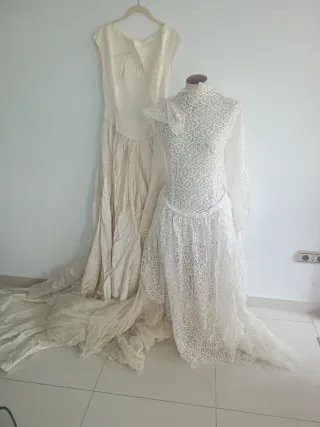 Vestido de Novia Vintage - Mediados Siglo XX