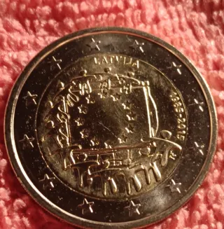 2 euros Letonia-2015