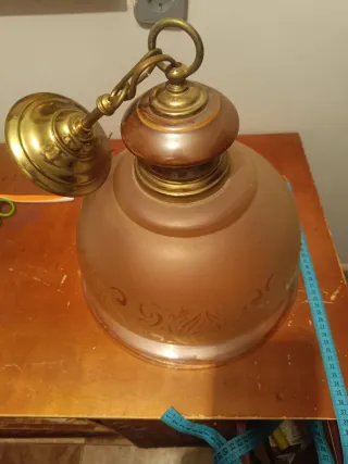 Lámpara de techo vintage dorada