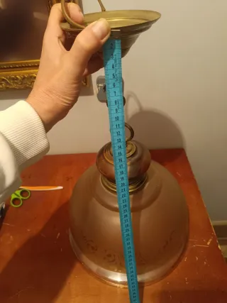 Lámpara de techo vintage dorada