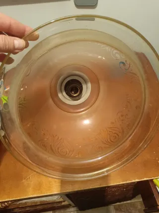 Lámpara de techo vintage dorada