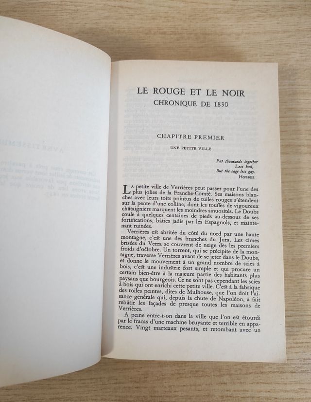 Le rouge et le noir
