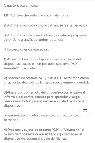 Mando Air Mouse para TV Box y PC