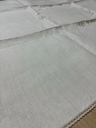 Centrotavola in lino beige
