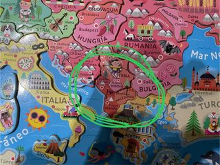 Puzzle de madera Europa imantado Janod