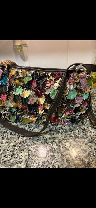Bolso piel alta calidad multicolor