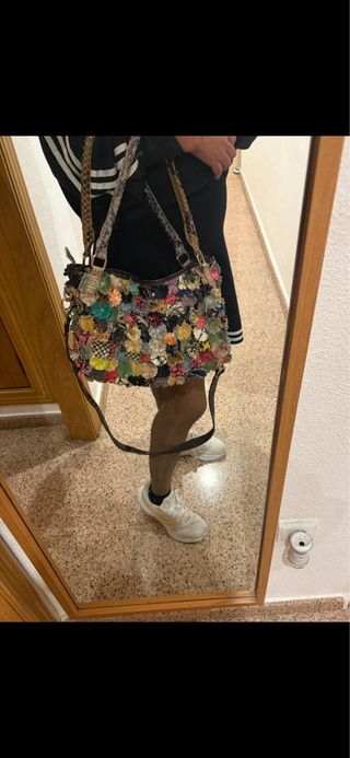 Bolso piel alta calidad multicolor