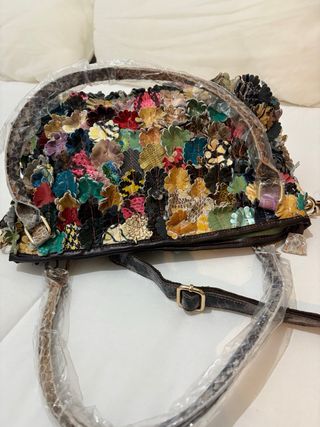 Bolso piel alta calidad multicolor